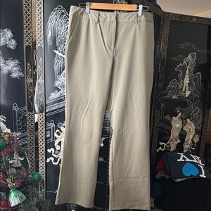 NWOT Isaac Mizrahi Tan Wide Leg Trousers